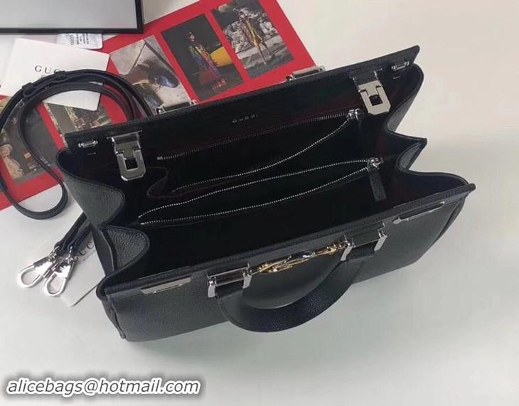 Top Sell Gucci Top Handle Lesther Bag G8910 Black