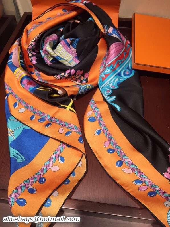 Good Quality Hermes Scarf in silk twill with hand rolled edges H2566