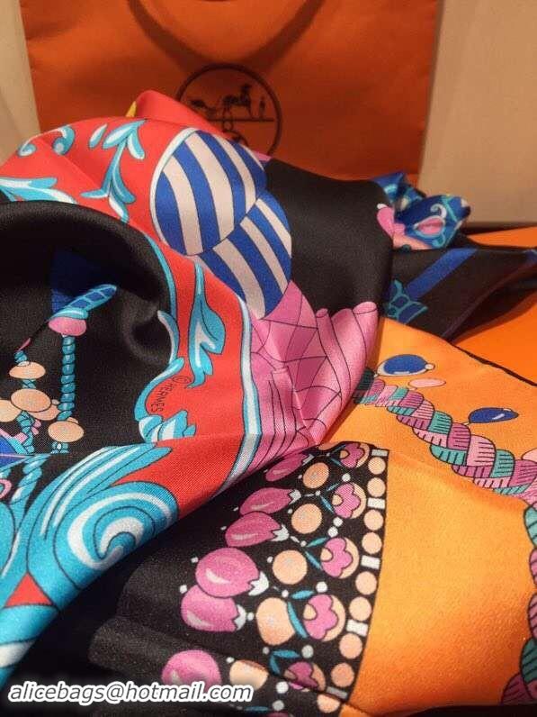 Good Quality Hermes Scarf in silk twill with hand rolled edges H2566