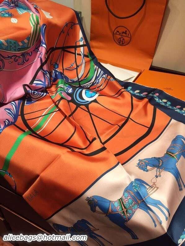 Top Grade Hermes Scarf in silk twill with hand rolled edges H2567