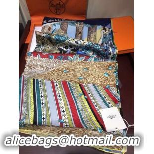 Crafted Hermes Scarf in silk twill with hand rolled edges H2569