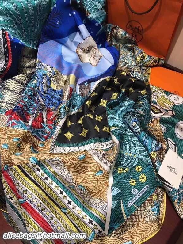 Crafted Hermes Scarf in silk twill with hand rolled edges H2569