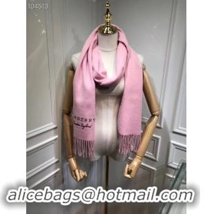 Top Grade Burberry lambswool & cashmere scarf 71156 pink