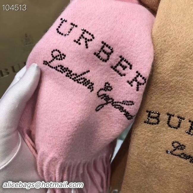 Top Grade Burberry lambswool & cashmere scarf 71156 pink