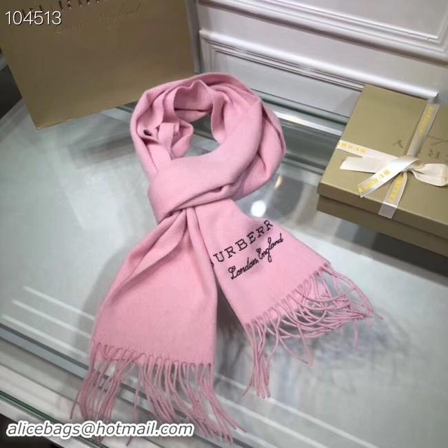 Top Grade Burberry lambswool & cashmere scarf 71156 pink