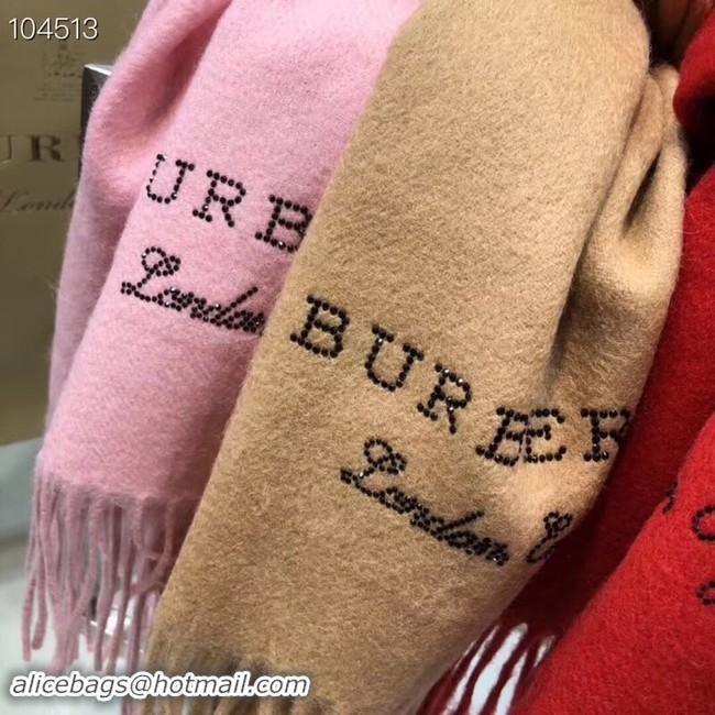 Top Grade Burberry lambswool & cashmere scarf 71156 pink