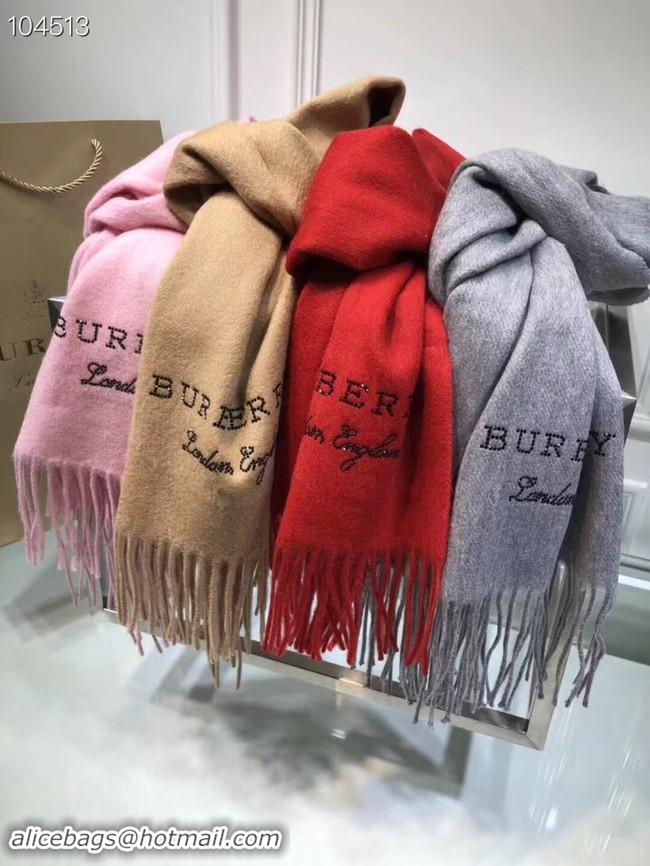 Top Grade Burberry lambswool & cashmere scarf 71156 pink