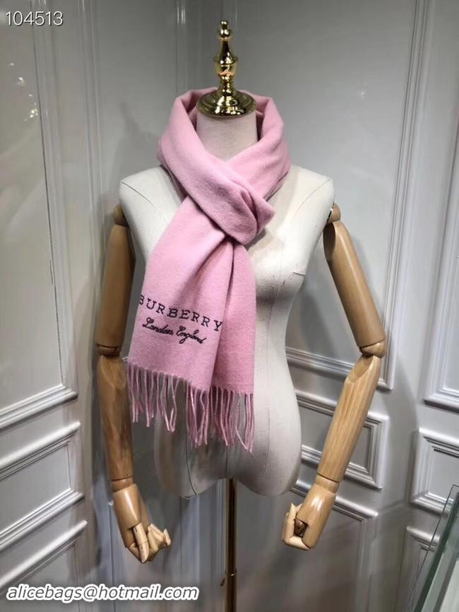 Top Grade Burberry lambswool & cashmere scarf 71156 pink