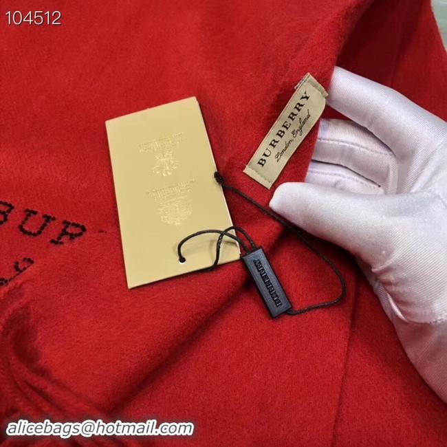 Shop Duplicate Burberry lambswool & cashmere scarf 71156 red