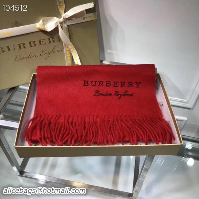 Shop Duplicate Burberry lambswool & cashmere scarf 71156 red