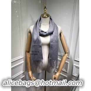 Good Taste Burberry lambswool & cashmere scarf 71156 grey