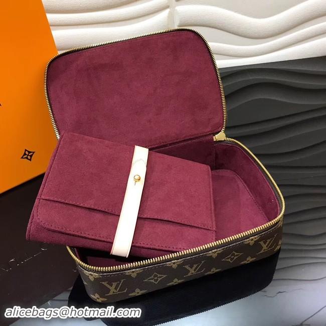 Luxury Louis Vuitton Original NICE JEWELRY CASE M43449 Bordeaux