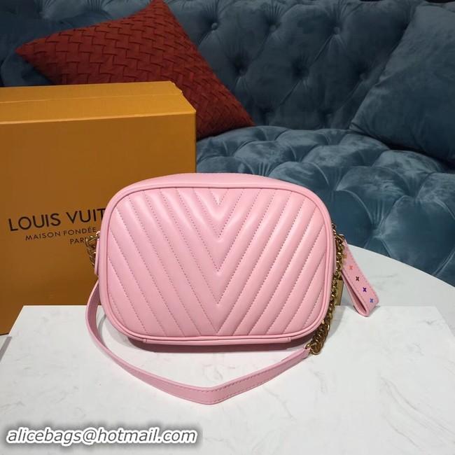 Charming Louis Vuitton Original Leather NEW WAVE Camera Bag M53682 Pink