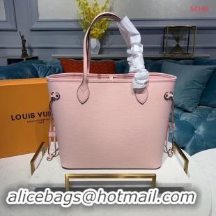 Sophisticated Louis Vuitton Original Neverfull Epi Leather MM 54185 pink