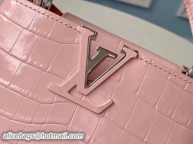 Most Popular Louis vuitton original crocodile CAPUCINES Mini M93163 pink