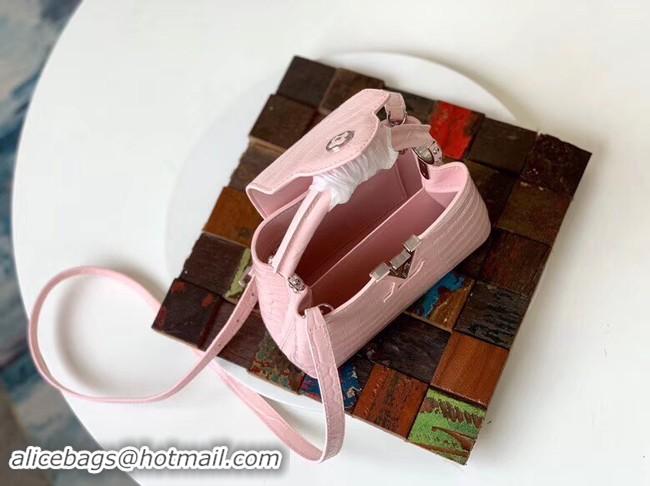 Most Popular Louis vuitton original crocodile CAPUCINES Mini M93163 pink