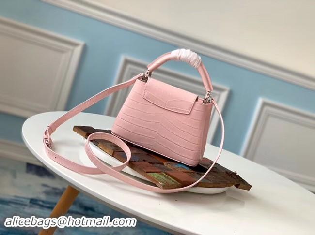 Most Popular Louis vuitton original crocodile CAPUCINES Mini M93163 pink