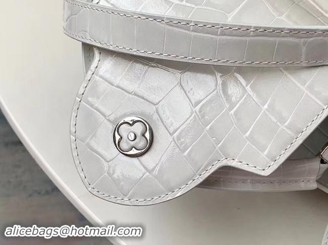 Discount Louis vuitton original crocodile CAPUCINES PM M94587 cream