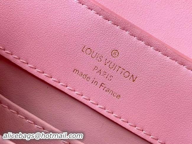 Low Price Louis vuitton original Ostrich pattern CAPUCINES Mini M44611 Eau de Rose