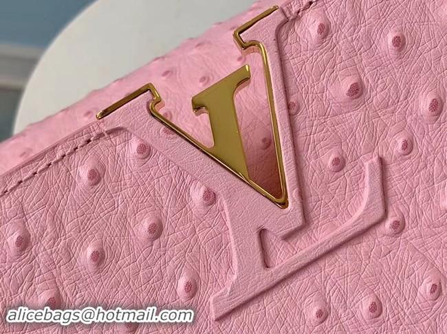 Trendy Design Louis vuitton original Ostrich pattern CAPUCINES PM M53665 Eau de Rose