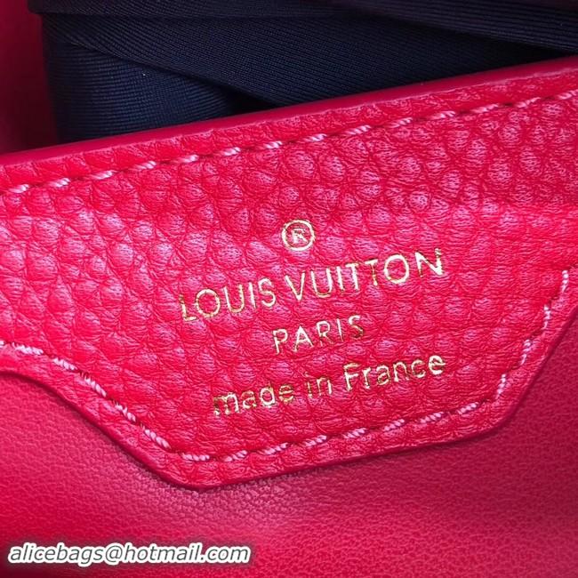 Crafted Louis vuitton original taurillon CAPUCINES PM M53665 red