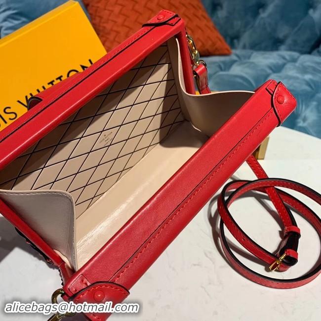 Sumptuous Louis vuitton original PETITE MALLE M54180 red