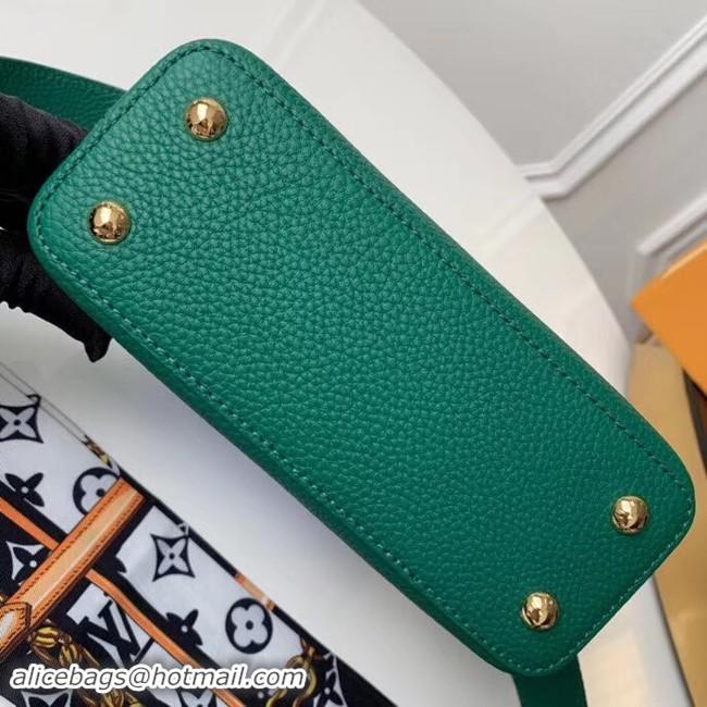 Classic Specials Louis vuitton original taurillon leather Capucines Mini N95509 green