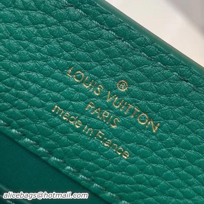 Classic Specials Louis vuitton original taurillon leather Capucines Mini N95509 green