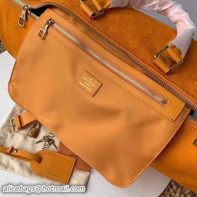 Crafted Louis vuitton original KEEPALL BANDOULIERE 50 M44644 Ochre