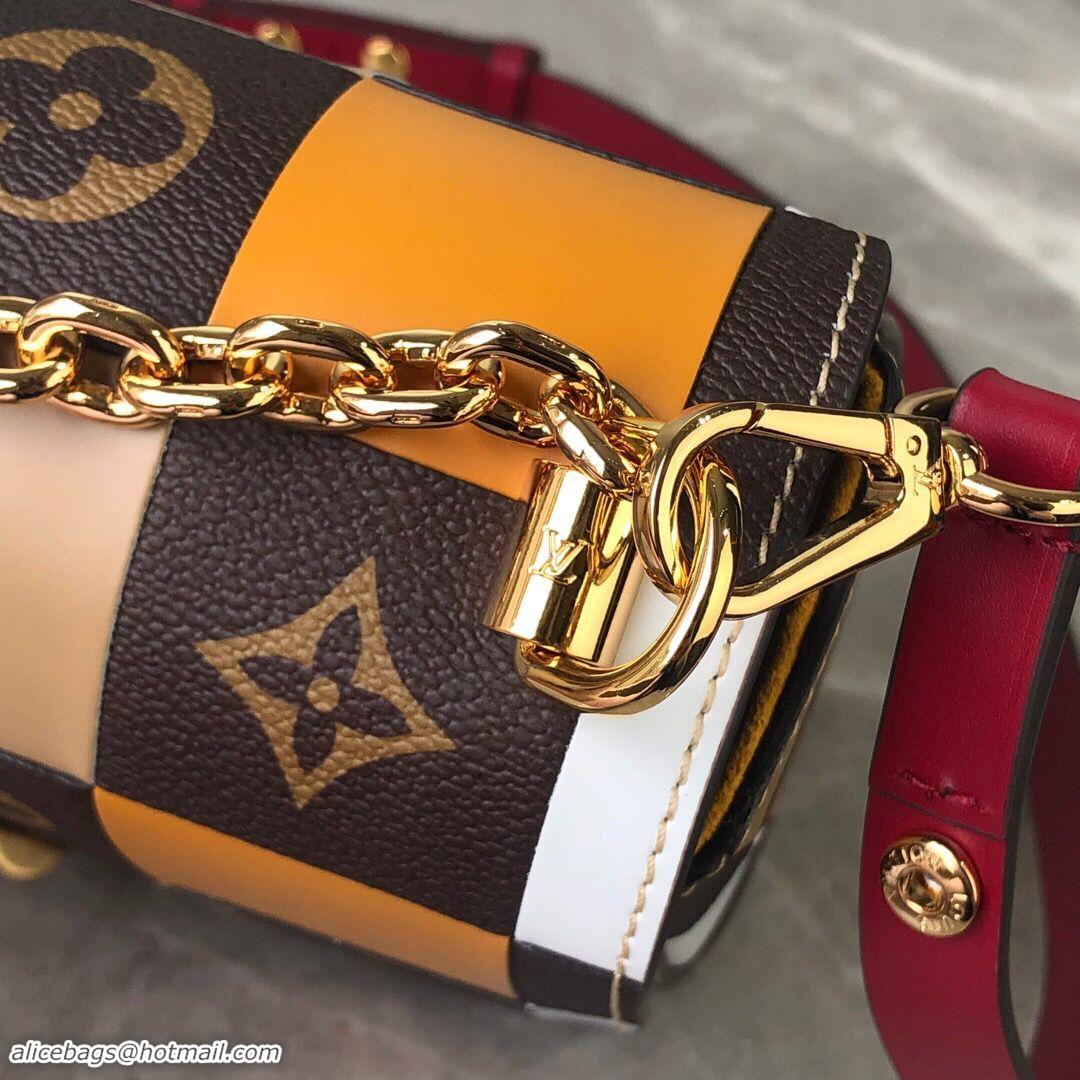 Sophisticated Louis Vuitton Original TWIST MM M50280 Orange&Brown