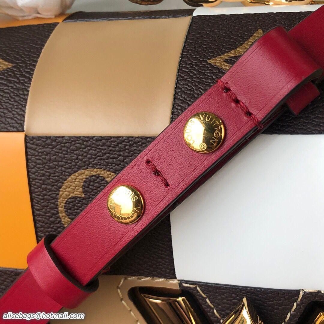 Sophisticated Louis Vuitton Original TWIST MM M50280 Orange&Brown