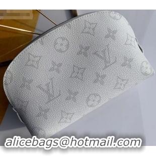 Most Popular Louis Vuitton Cosmetic Pouch PM Bag Monogram N60024 White