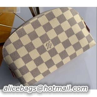 Perfect Louis Vuitton Cosmetic Pouch PM Bag Damier Azur Canvas N60024