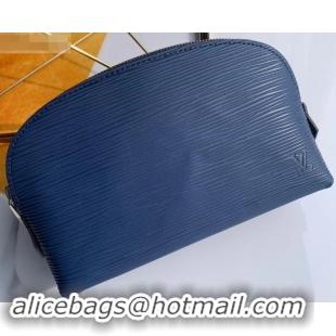 New Fashion Louis Vuitton Cosmetic Pouch PM Bag Epi Leather Indigo M40638