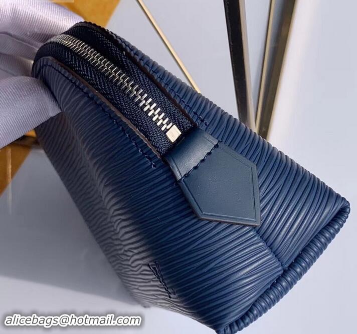 New Fashion Louis Vuitton Cosmetic Pouch PM Bag Epi Leather Indigo M40638