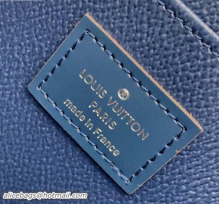 New Fashion Louis Vuitton Cosmetic Pouch PM Bag Epi Leather Indigo M40638