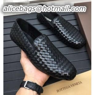 Buy Discount Bottega Veneta Intrecciato Men's Loafers BV8069 Black