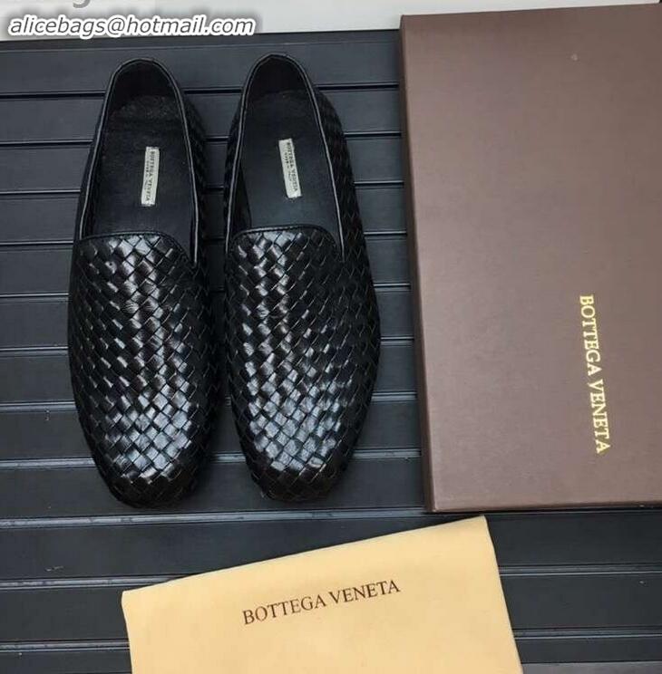 Buy Discount Bottega Veneta Intrecciato Men's Loafers BV8069 Black