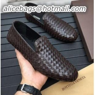 Promotional Bottega Veneta Intrecciato Men's Loafers BV8069 Coffee