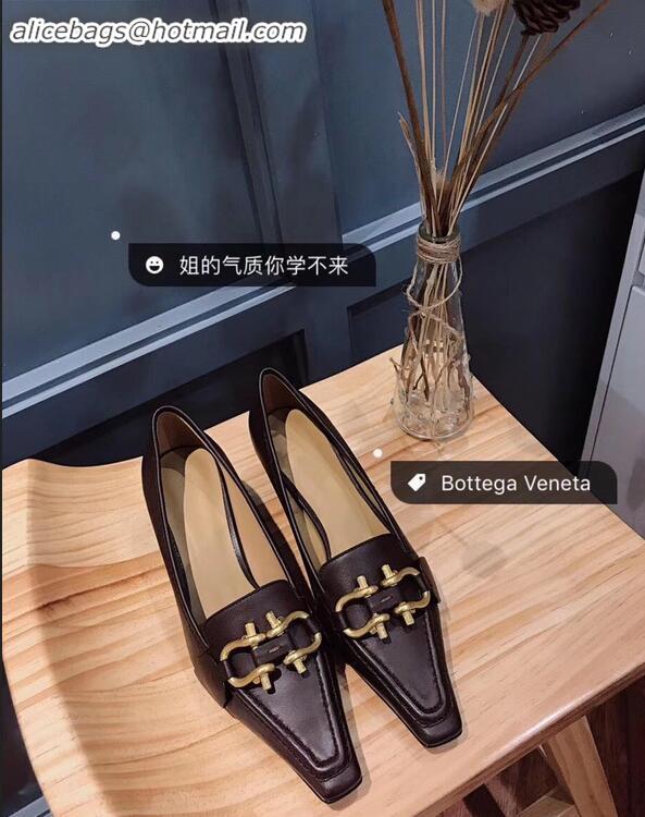 Low Cost Bottega Veneta BV Madame Pumps BV9048 Coffee with Horsebit Hardware 2019