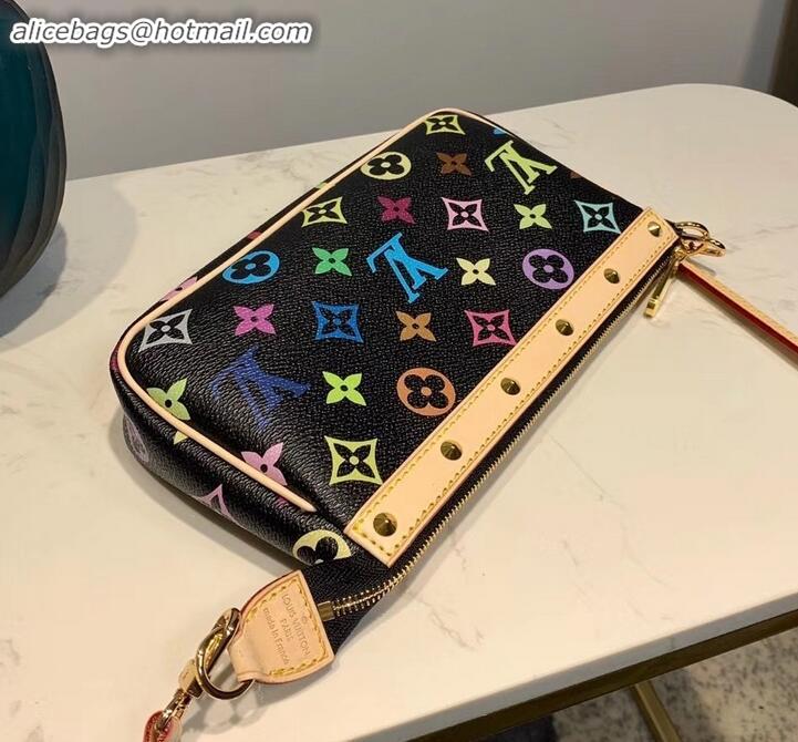 Perfect Louis Vuitton vintage multicolor monogram mini bag M92649 BLACK