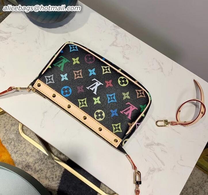 Perfect Louis Vuitton vintage multicolor monogram mini bag M92649 BLACK