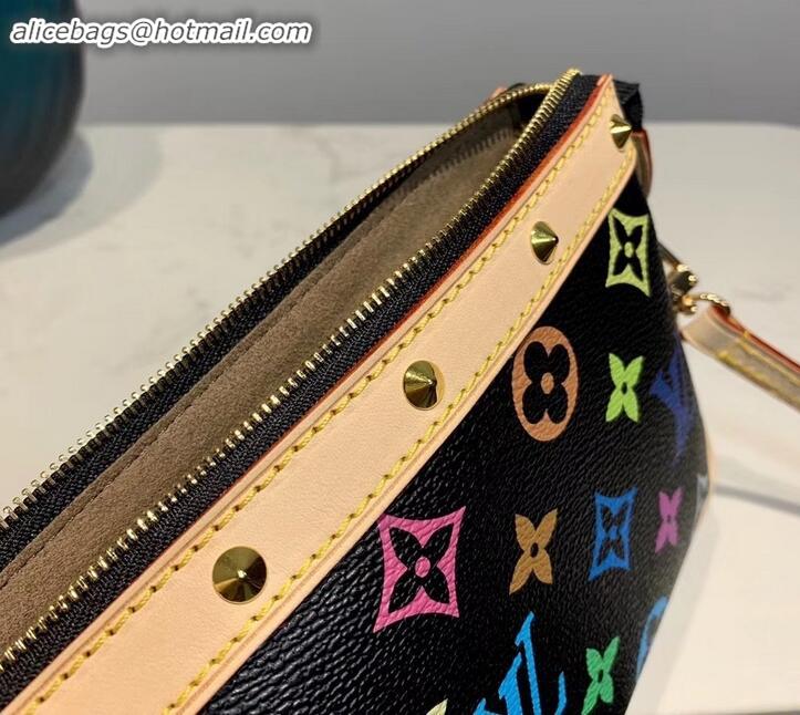 Perfect Louis Vuitton vintage multicolor monogram mini bag M92649 BLACK