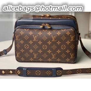 Good Quality Louis Vuitton Monogram Canvas Patchwork Nil Slim Bag M51478 Blue 2019 