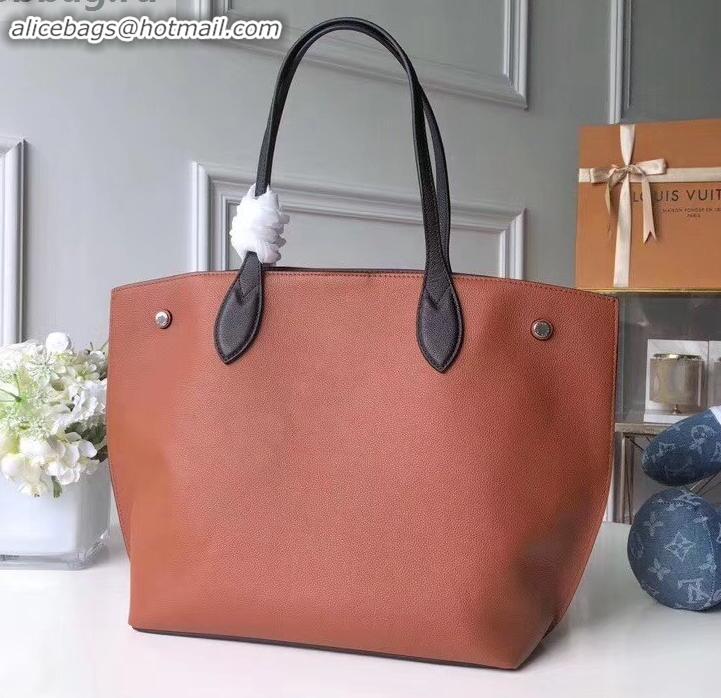 Good Quality Louis Vuitton Soft Calfskin Lockme Go Tote Bag M52617 Caramel 2019