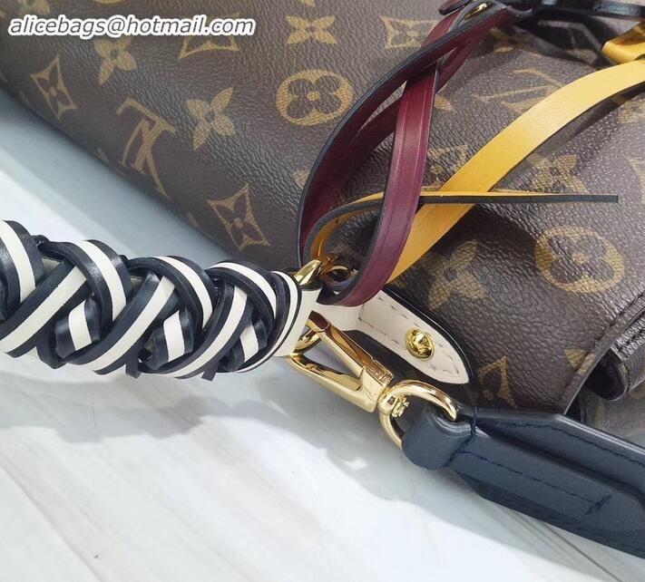 Pretty Style Louis Vuitton Braided Handle Monogram Canvas Cluny MM Bag M44669 2019