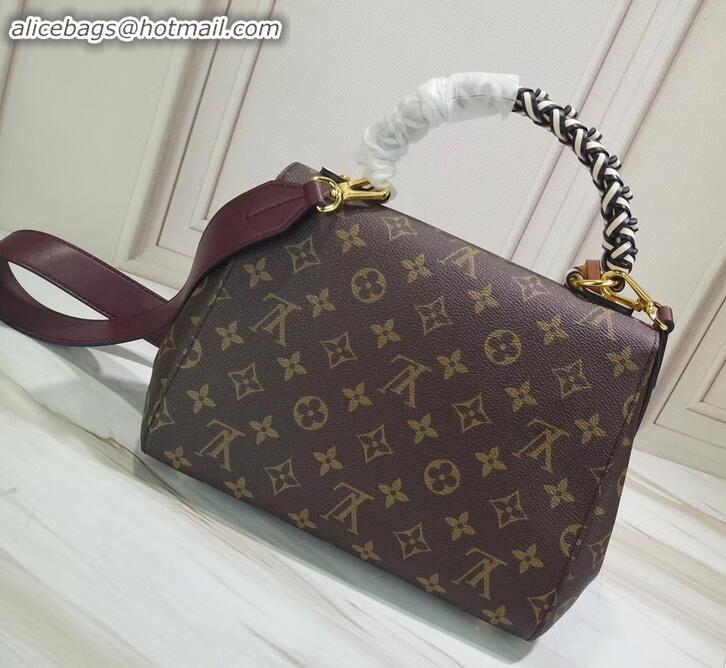 Sophisticated Louis Vuitton Braided Handle Monogram Canvas Cluny BB Bag M43982 2019 