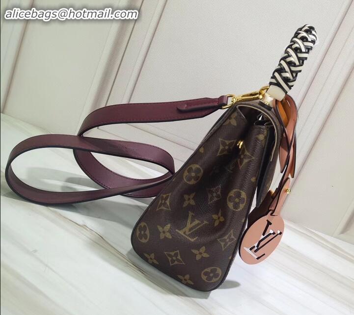 Sophisticated Louis Vuitton Braided Handle Monogram Canvas Cluny BB Bag M43982 2019 