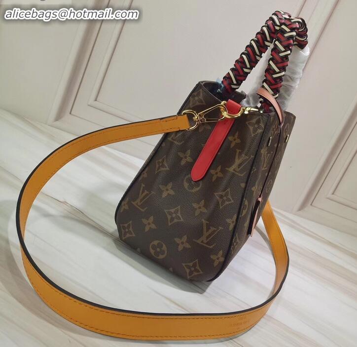 Classic Hot Louis Vuitton Braided Handle Monogram Canvas Montaigne BB Bag M44671 2019