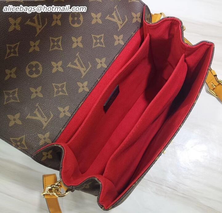 Sumptuous Louis Vuitton Braided Handle Monogram Canvas Pochette Metis Bag M43984 Red 2019